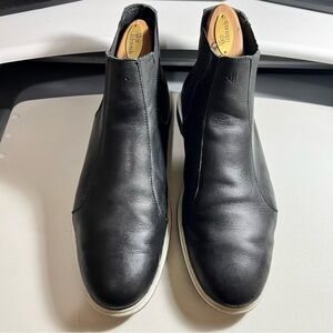 Men’s Amberjack Chelsea Black Onyx Leather Boots Sz 12